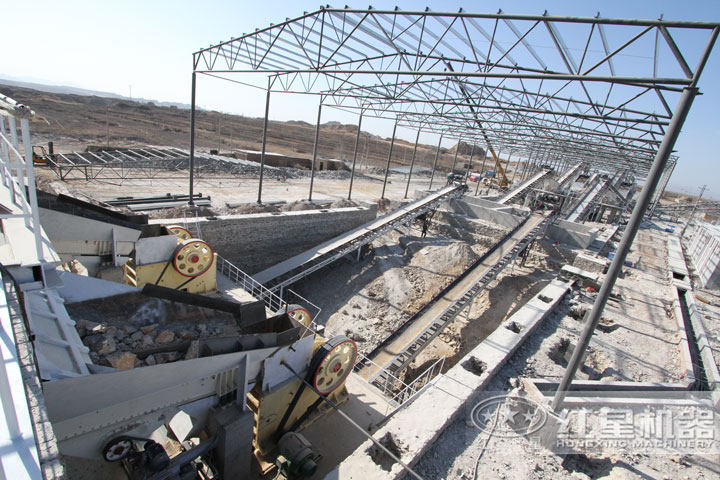 紅星用戶石料破碎生產現場，可就近安排參觀現場